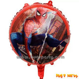 Spiderman round and Shaped Balloon