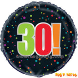 Milestone Birthday Balloon, 18th, 21st, 30th, 40th, 70th, 80th