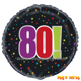 Milestone Birthday Balloon, 18th, 21st, 30th, 40th, 70th, 80th
