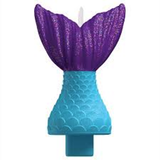 Mermaid Theme birthday supplies, Balloon, Plates, Candle, Napkins