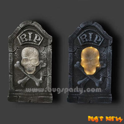 Lite Up Tombstone Skull