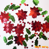 Christmas Party Traditional confetti, botanical, holiday confetti