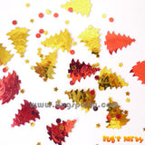 Christmas Party Traditional confetti, botanical, holiday confetti