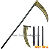 Halloween accessories, Plastic Trident, Axe, Sickle, spear