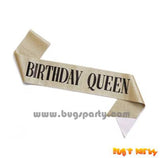 Birthday Girl Sash, Birthday Queen Princess Sash, Milestone birthday sash