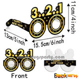 New Year Eve party celebration paper specs, hairband, hats
