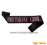 Birthday Girl Sash, Birthday Queen Princess Sash, Milestone birthday sash