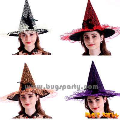 Witch Hat with Mesh