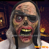 Halloween horror mask with hair or hoody