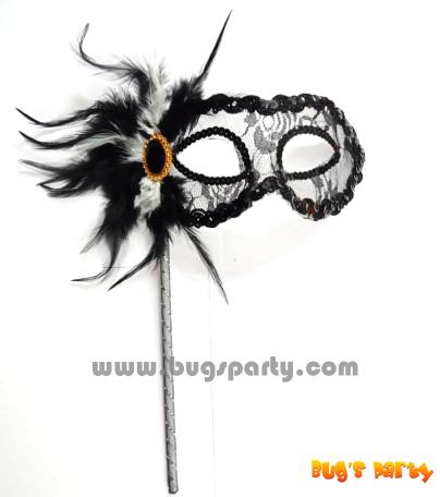 Peacock Sequin Hand Mask