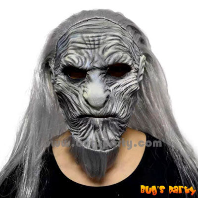 Night King Mask With Hair