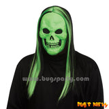 Horror Neon Mask with Wig
