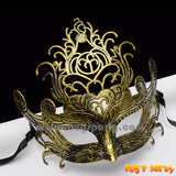 Elegant Gold Silver Masquerade Mask