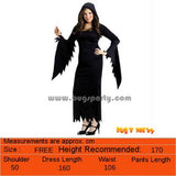 Halloween women Hooded Gown plus size costume
