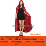 Men Women red hooded robe