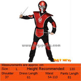 Red Chrome Ninja boy costume