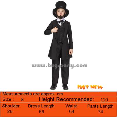 Abe Lincoln Child Costume