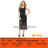 Costume Black Fringe Dress
