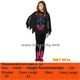 Girls Halloween Skeleton Poncho