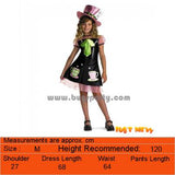 Alice Wonderland Book character Costumes, Mad Hatter Girl, Black Rabbit