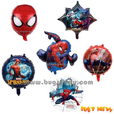 Spiderman round and Shaped Balloon