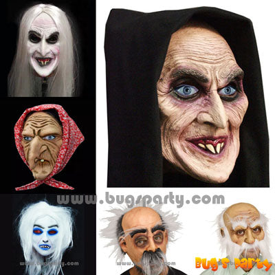 Halloween Realistic Witch Full Face Mask