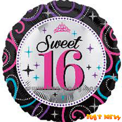 Sweet 16 sparkle balloon