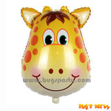 Giraffe head foil balloon
