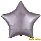 Grey color star shaped chrome balloon