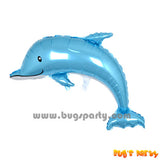Blue dolphin shaped balloon