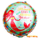 Mermaid Kiss Starfish Wish Birthday Balloon