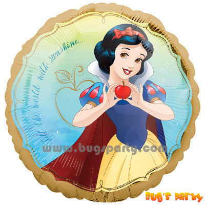 Snow White round foil party balloon