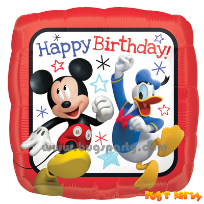 Mickey and Donald Happy Birthday balloon