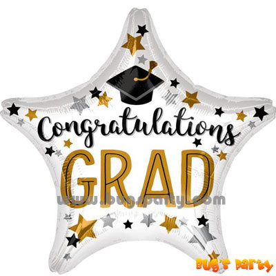 Congratulations Grad star shaped balloon