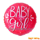 22 inches pink color baby girl balloon