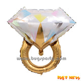 diamond ring shaped balloon