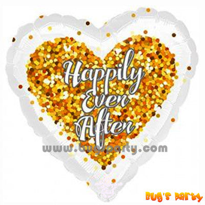 Happily Ever After Heart shaped balloon