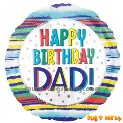 Happy Birthday Dad helium balloon