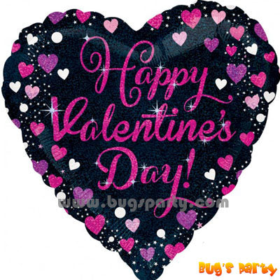 Happy Valentine's day hearts balloon