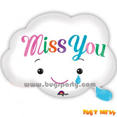 Miss You Cloud Shaped Balloon