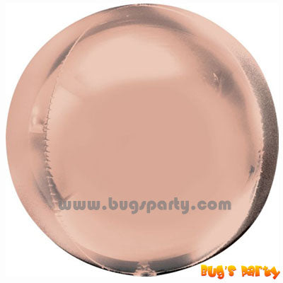 Rose gold orbz 4D balloon