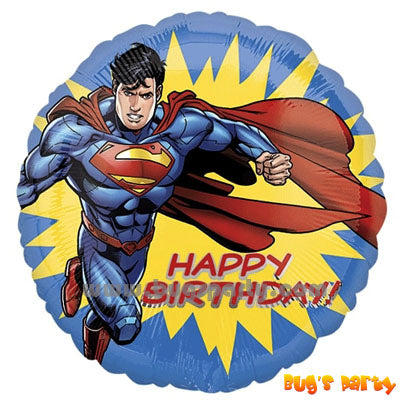 Superman Happy Birthday foil balloon