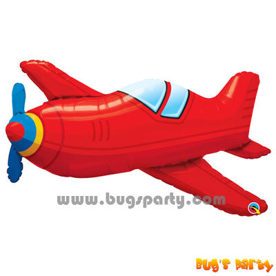 Vintage red giant plane shaped balloon