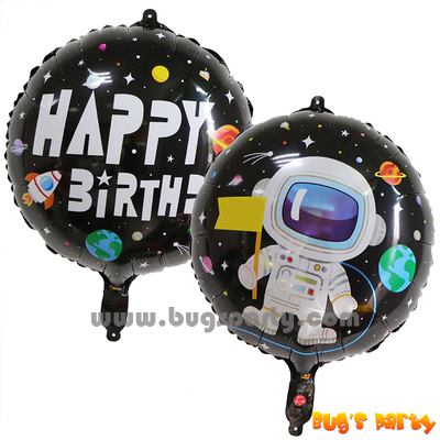 Space theme Astronaut Happy Birthday balloon
