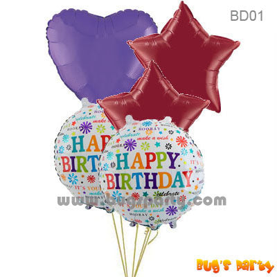 Birthday Balloons Set