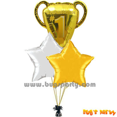 Champion Trophy Balloons Set