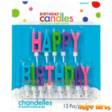 Happy Birthday Letters candles