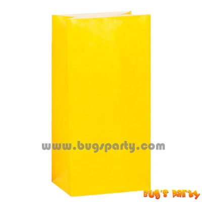 Yellow Sunshine color Paper Bags