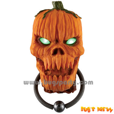 Halloween prop scary pumpkin door knocker