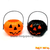 plastic pumpkin pail, bucket for Halloween treat or trick